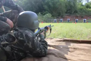 Soldados da EASA realizam Tiro de Instrução Básico em Cruz Alta