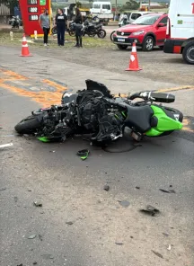 URGENTE!> Motociclista morre em grave acidente na BR-158 em Cruz Alta