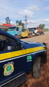 PRF recupera carreta roubada em Passo Fundo na BR-158 em Cruz Alta