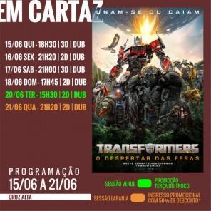 DOMINGO: Confira a programação de filmes  no Cine Globo de Cruz Alta