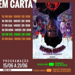 DOMINGO: Confira a programação de filmes  no Cine Globo de Cruz Alta