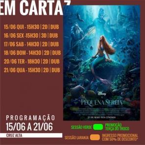 DOMINGO: Confira a programação de filmes  no Cine Globo de Cruz Alta