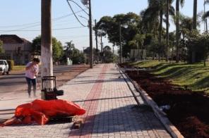Praça da Easa segue em obras 