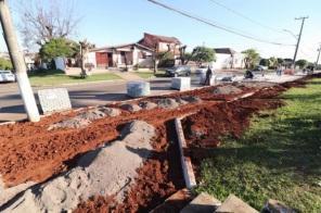 Praça da Easa segue em obras 