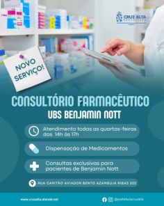 SAÚDE> UBS Benjamin Nott inaugura consultório farmacêutico em Cruz Alta