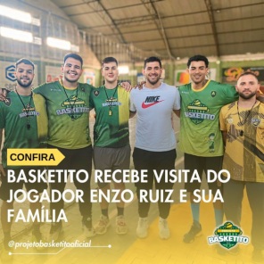 INSPIRANDO GERAÇÕES> Jogador de Basquete Enzo Ruiz Visita o Projeto Basketito 