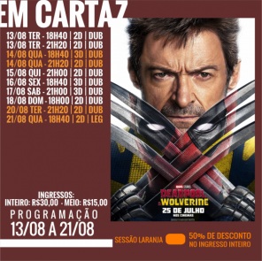 CINEMA: Confira os filmes em Cartaz neste sábado em Cruz Alta 