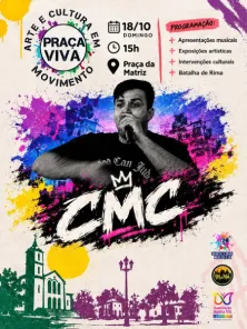 Praça Viva reúne arte, música e cidadania neste domingo em Cruz Alta
