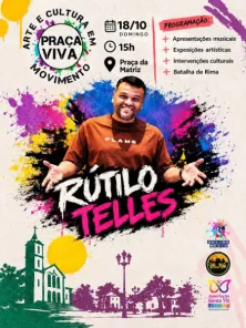 Praça Viva reúne arte, música e cidadania neste domingo em Cruz Alta