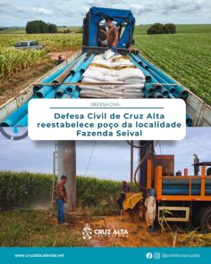 Prefeitura reativa poço artesiano parado há três anos na Fazenda Seival