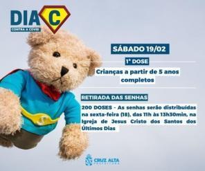 Retirada de senhas para vacinação das crianças de 5 a 11 anos começa às 11h