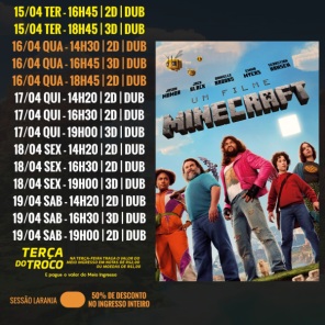 CINEMA: Confira os filmes em Cartaz neste sábado em Cruz Alta