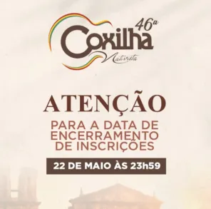 Inscrições para a 46ª Coxilha Nativista se encerram nesta sexta-feira