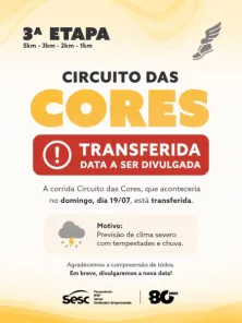 Circuito das Cores é transferido devido à previsão de temporais em Cruz Alta