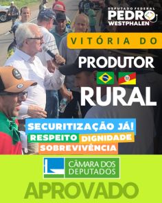 SECURITIZAÇÃO> Projeto do Deputado Pedro Westphalen é aprovado na Câmara 