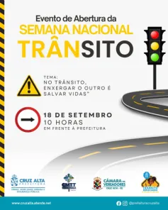 Cruz Alta terá programação especial na Semana Nacional do Trânsito