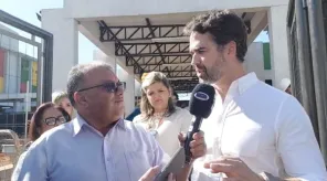 Eduardo Leite acompanha obras da Escola Margarida Pardelhas em Cruz Alta