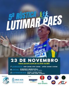 Inscrições da 5ª Rústica Lutimar Paes entram na reta final em Cruz Alta