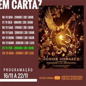 Confira a programação do Cine Globo Cinemas para o sábado em Cruz Alta