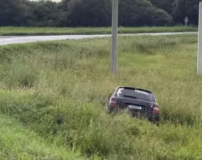 CARNAVAL> Saída de pista na BR-158 em Cruz Alta