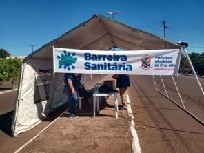 Barreiras sanitárias tiveram inicio na manhã desta segunda-feira