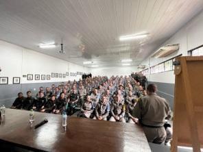 Comandante-Geral da Brigada Militar participou da formatura em Cruz Alta