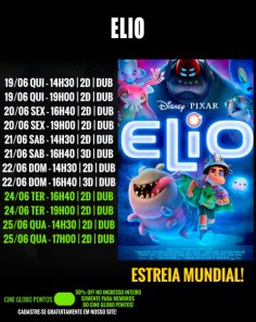FERIADO> Cine Globo Cinemas tem a estreia Mundial do Filme Elio