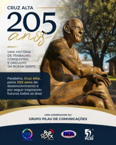 Parabéns Cruz Alta, 205 anos de história !