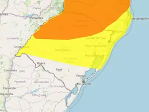 INMET emite alertas para tempestades no Rio Grande do Sul neste sábado