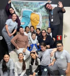 Alunos do Projeto dia D Teatro visitam o Palacinho do Máschara 