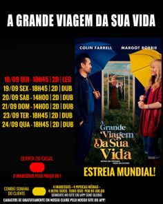 DOMINGO: Confira a programação de filmes  no Cine Globo de Cruz Alta