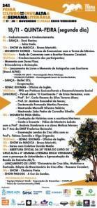 Confira a programação de atividades do segundo dia da Feira do Livro 