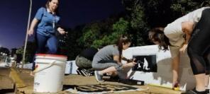 Pintura das muretas do viaduto da Lomba é finalizada 