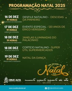 UM ENCANTO DE NATAL> Hoje tem Natal da dança, na Praça Erico Verissimo às 19h