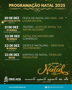 UM ENCANTO DE NATAL> Hoje tem Natal da dança, na Praça Erico Verissimo às 19h