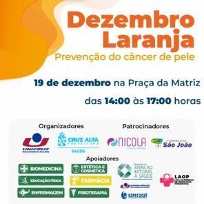 Unicruz desenvolve ações Gratuitas de prevenção do câncer de pele na praça