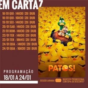 DOMINGO: Confira a programação de filmes  no Cine Globo de Cruz Alta