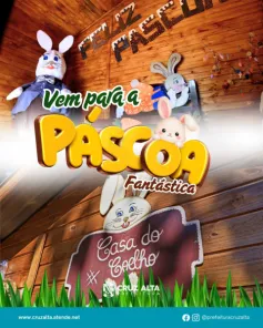 Cruz Alta inicia decoração para a Páscoa Fantástica 2026