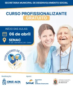 TURMA JÁ PREENCHIDA>Prefeitura e Senac oferecem curso de cuidadores de Idosos