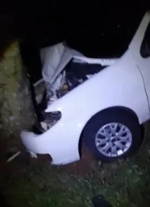 MORTE NA MADRUGADA> Mulher morre após saída de pista na BR-158, em Cruz Alta