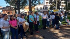 Movimento A paz está em nossas mãos foi realizado na tarde da sexta-feira