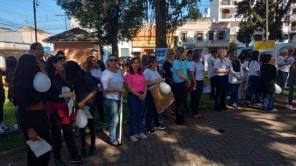 Movimento A paz está em nossas mãos foi realizado na tarde da sexta-feira