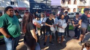 Movimento A paz está em nossas mãos foi realizado na tarde da sexta-feira