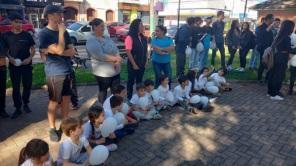 Movimento A paz está em nossas mãos foi realizado na tarde da sexta-feira