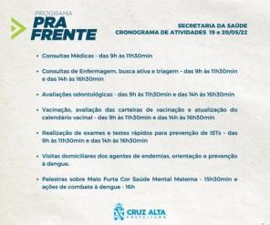 Pra frente Cruz Alta segue nesta sexta nos bairros Educacional e Arco íris  
