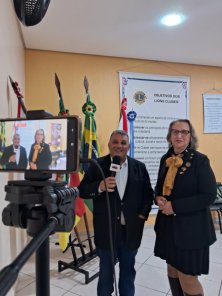 Lions Clube Cruz Alta Centro empossa nova diretoria para o AL 2025/2026
