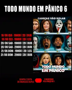 DOMINGO>Confira a programação de filmes  no Cine Globo de Cruz Alta