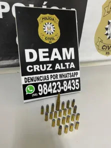 Polícia Civil apreende munições durante investigação de violência doméstica