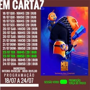 DOMINGO: Confira a programação de filmes  no Cine Globo de Cruz Alta