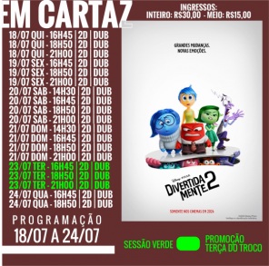 DOMINGO: Confira a programação de filmes  no Cine Globo de Cruz Alta